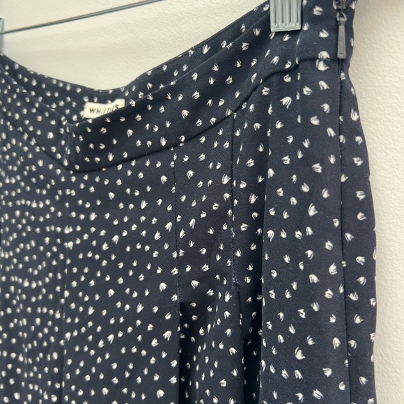 Whistles size 12 blue wide culottes with white dots and side zip. Super comfy! - Picture 4 of 6